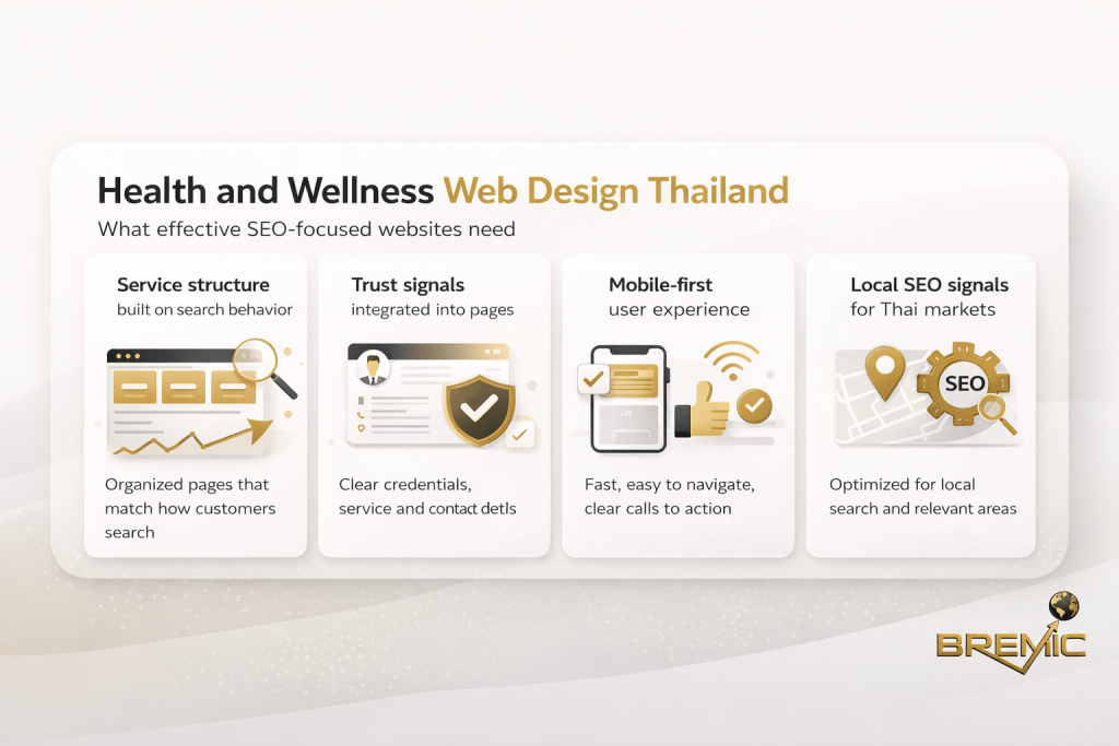 Health & Wellness Web Design and SEO in Thailand