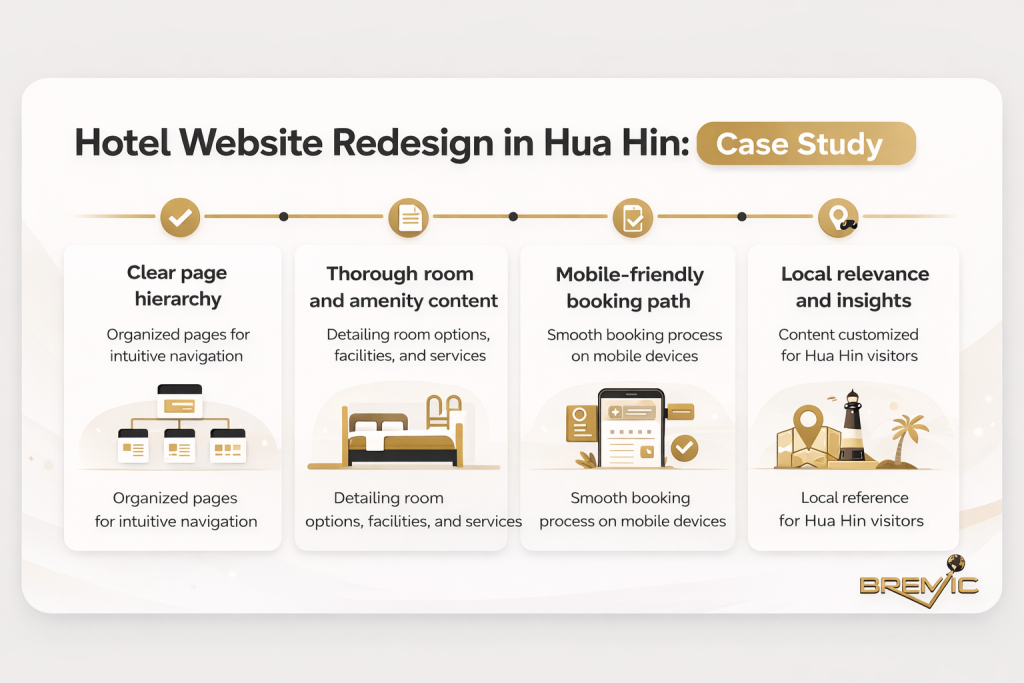 Hotel website redesign in Hua Hin case study