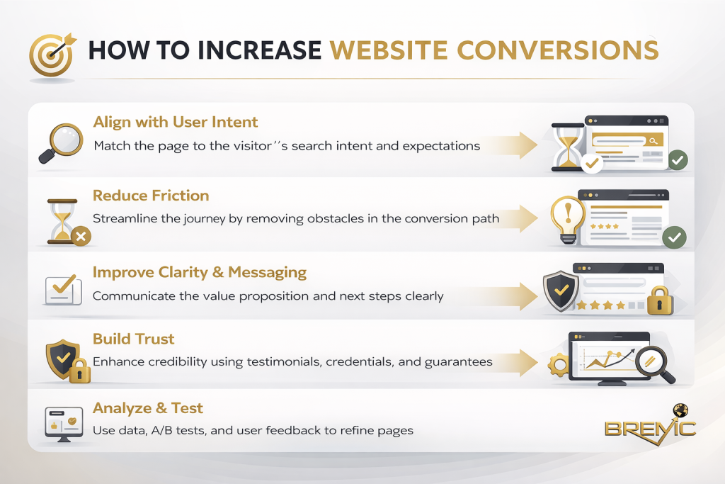 How to Increase Website Conversions