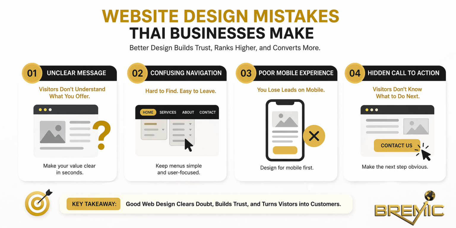 Website Design Mistakes Thai Businesses Make