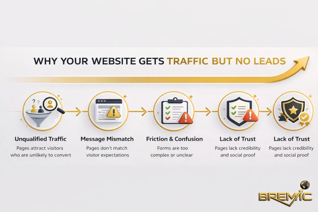 Why Your Website Gets Traffic but No Leads